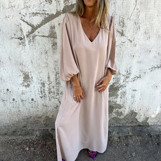 Serene Silhouetten Jurk met Zakken